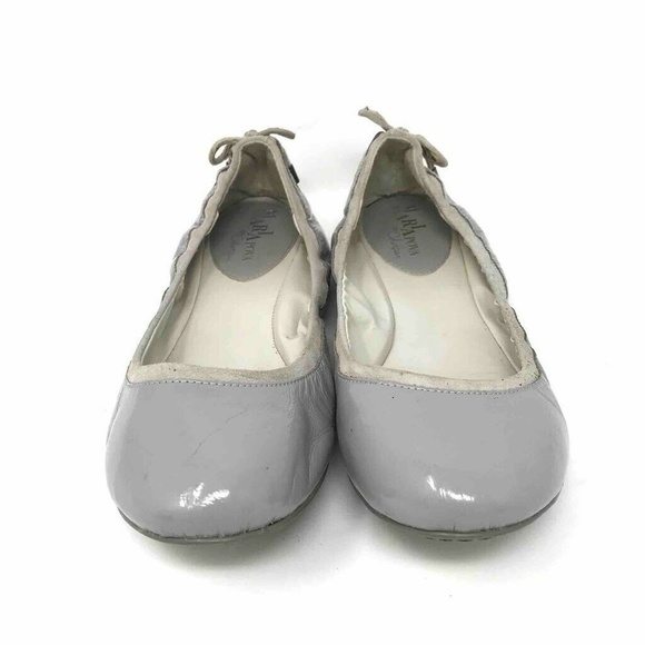 Maria Sharapova Cole Haan Ballet Flats Shoes Gray Leather 9 - Picture 2 of 8